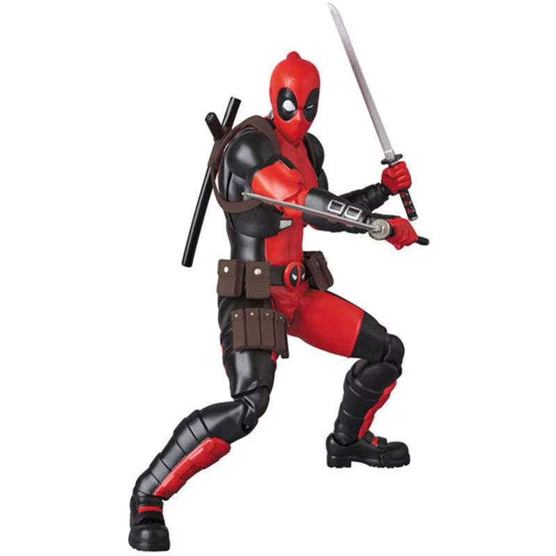 Mafex 082 Deadpool Actionfigur Comic Version in Rot, Höhe: 16 cm - Bild 3