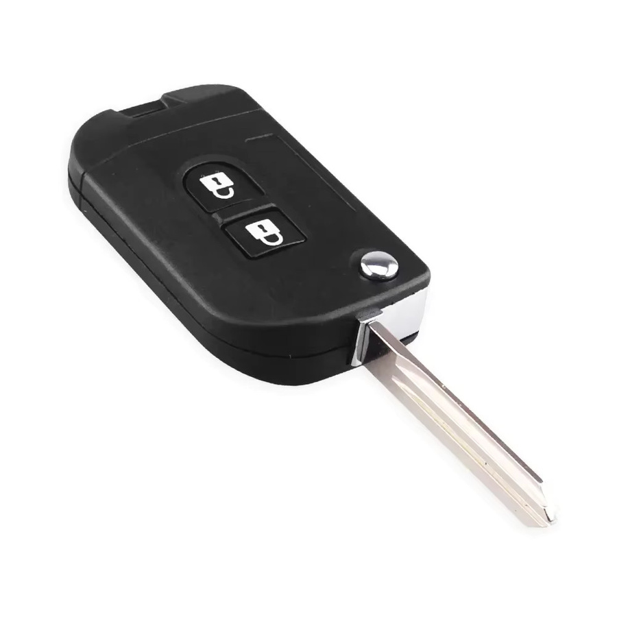 Keyyou 5er Set Remote Auto Schlüssel Shell Flip Folding Gehäuse für Nissan Qashqai Micra Navara Almera Note Primera Sunny in Schwarz - Bild 4