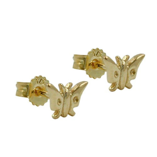 Colfem Ohrstecker Schmetterling, Gold 375, Kinder - Bild 1