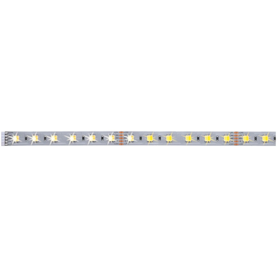 Paulmann MaxLED LED-Streifen-Erweiterung mit Stecker 24V, Farbe: Silber/Weiß, Länge: 1 m, Tunable White (Warmweiß, Neutralweiß, Tageslicht) - Bild 2