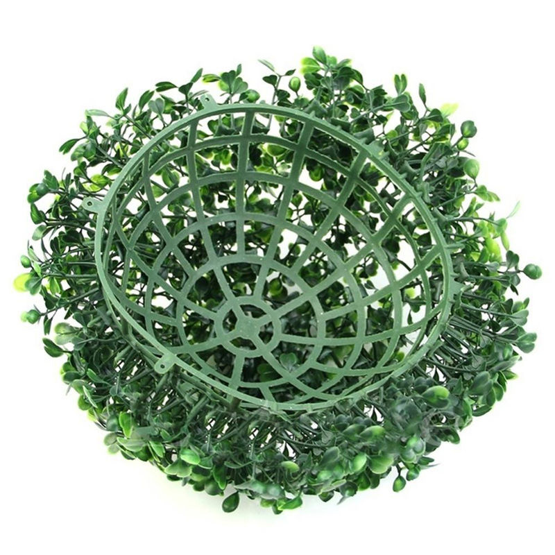 TOMTOP JMS Künstliche Pflanzenkugel in Grün aus Kunststoff für Haus und Außenbereich, Durchmesser: 25 cm - Bild 4