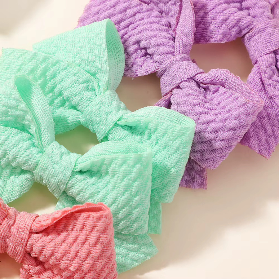 BABY BOWS Haarspangen-Set aus Waffelstoff mit Schleife, 10 Stück, Kinder - Bild 3