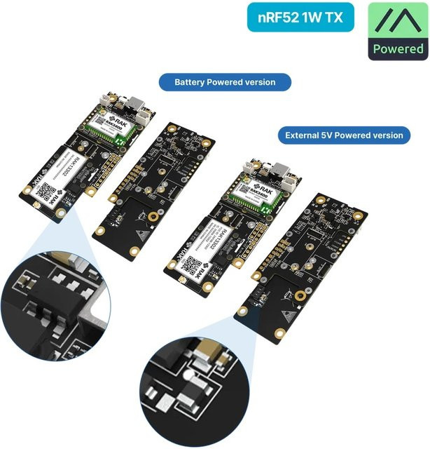 WisMesh 1W Booster Starter Kit Kompletter 1W Meshtastic-Knoten RAK10724 mit flexiblen Stromversorgungsoptionen - Bild 1