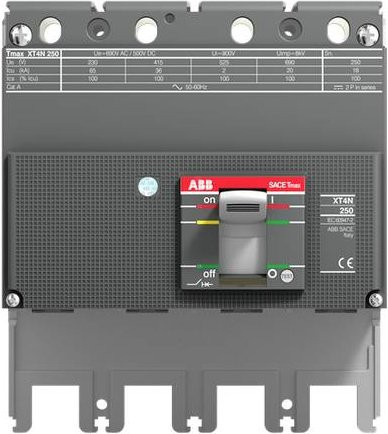 ABB XT4V 250 Leistungsschalter in Grau mit einer maximalen Schaltspannung von 690 V/AC - Bild 1