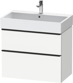 Duravit Waschtischunterschrank D-Neo in Weiß Matt mit 1 Schublade und 1 Auszug, Wandmontage, B/T/H: 78,4 x 44,2 x 62,5 cm - Bild 1
