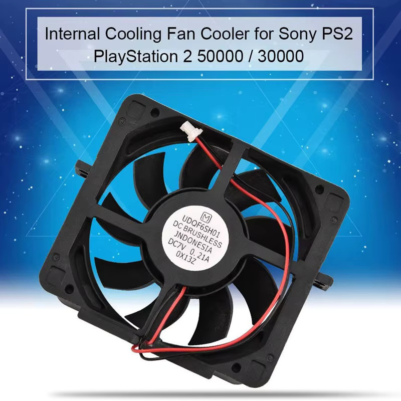 Bürstenloser DC-Ersatzlüfter als interner Kühler für Sony Playstation 2 PS2 50000 und 30000 Konsolen in Schwarz - Bild 2