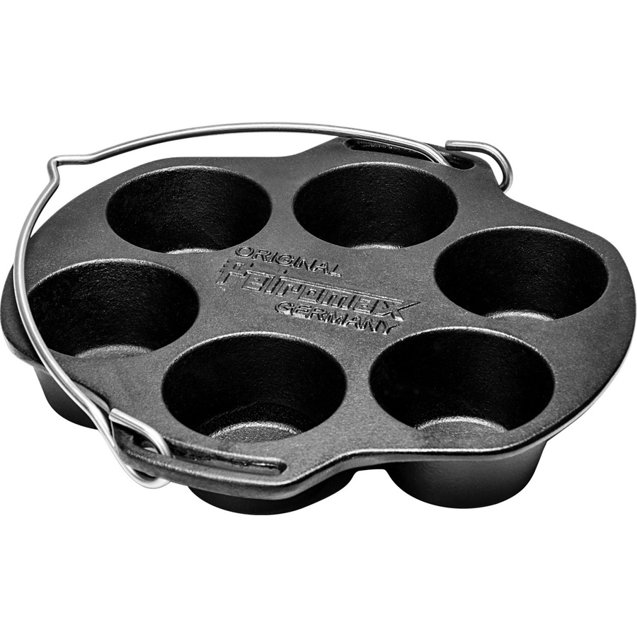 Petromax Muffinform MF6 aus Gusseisen in Schwarz - Bild 3