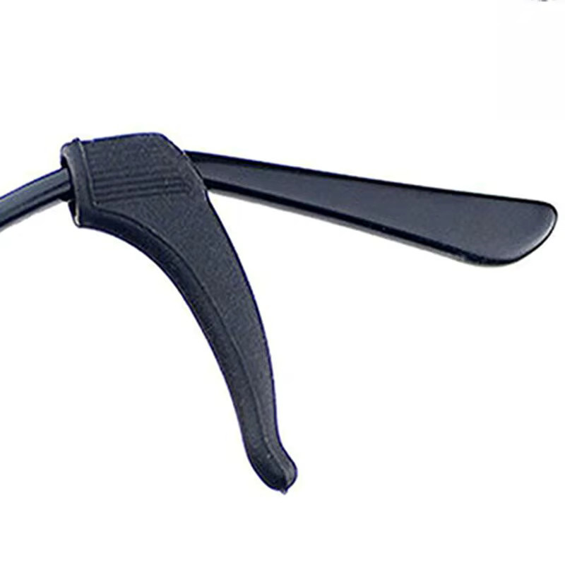 Silikon Ohr Grip Brillen Bein Ohr Haken Stopper, Schwarz, Weiß - Bild 2