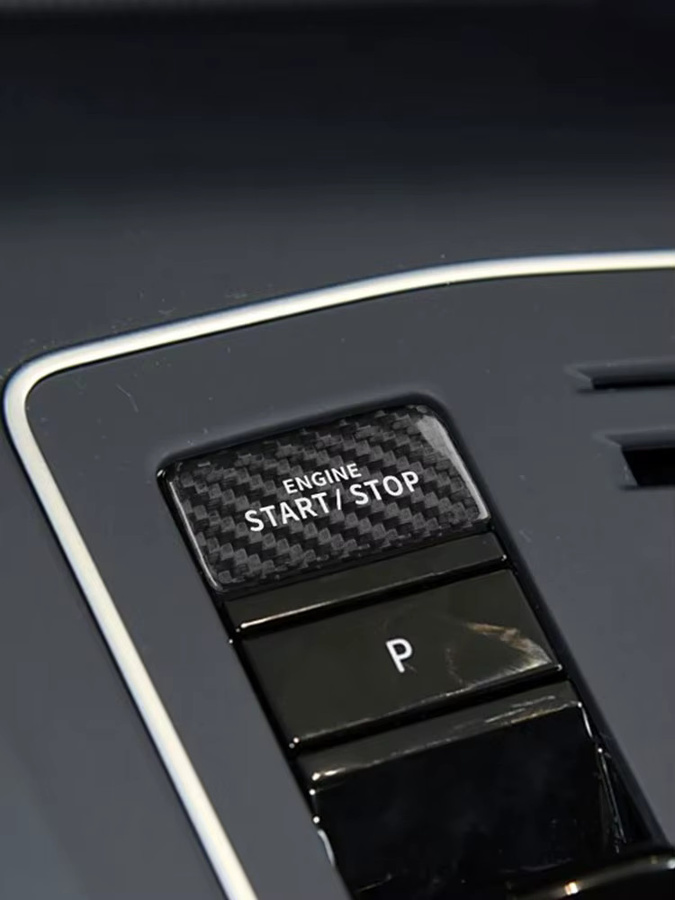 FOXSN Carbon Motor Start Stop Taste für VW Golf 8 in Schwarz - Bild 4