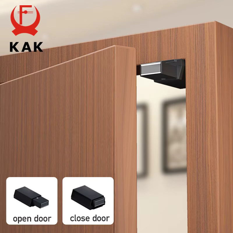 KAK Heavy Duty Push to Open Schrankschnäpper in Schwarz mit Magnet für versteckte Türgriffe - Bild 3