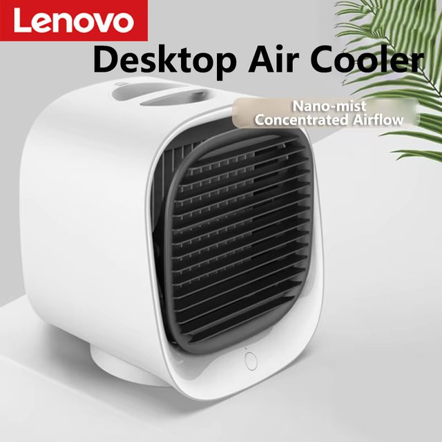 Lenovo Mini-Ventilator Luftkühler Desktop USB-Klimaanlage in Pink - Bild 1