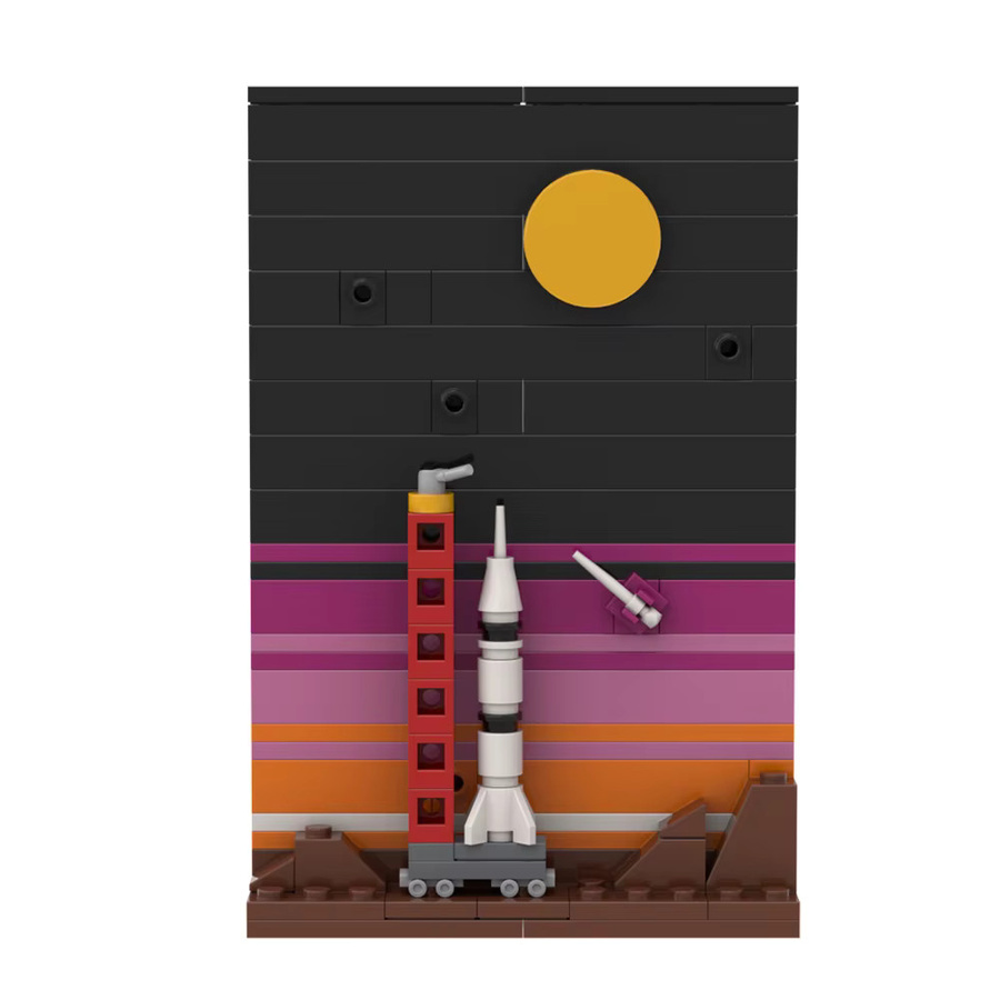 Gobricks MOC Tales of the Space Age 2, Cassini-Sonde, Ziegelmodell - Bild 2