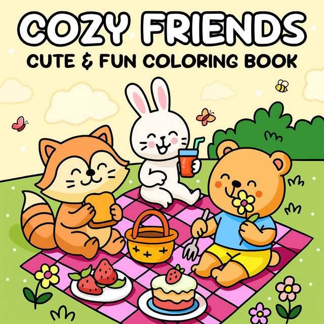 COZY FRIENDS, Malbuch - Bild 1