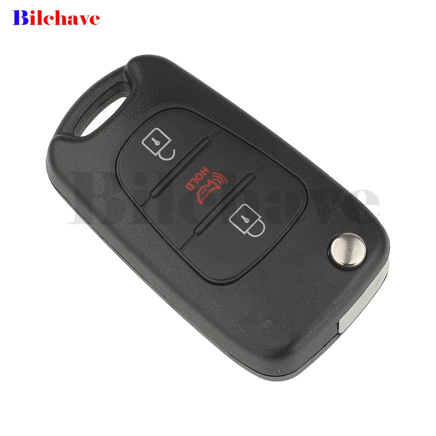 Jingyuqin Klappbarer Auto-Schlüsselanhänger für KIA Sportage 2012, Soul 2010–2013 und Optima 2015, 315 MHz ID46, Schwarz - Bild 2