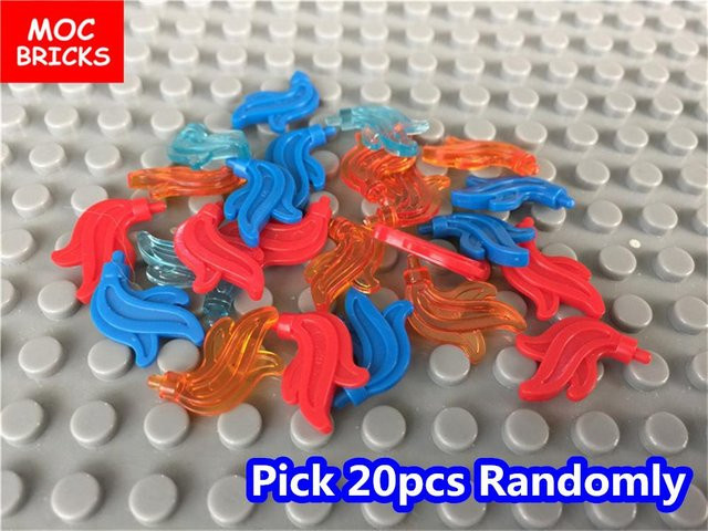Yiran toy MOC Steine Flamme Feuer Fackel mit Feder Schwanz, 20-teiliges Set, ab 6 Jahren - Bild 1