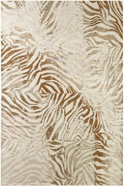 Lola&Moi Teppich Savannah Zebra Braun B: 140 cm, T: 200 cm - Bild 1