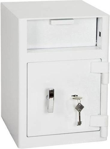 Phoenix SS0996KD-FVW Cashier Deposit Einwurftresor mit Geldeinwurfklappe und Schlüsselschloss in Weiß - Bild 1