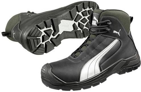 Puma Safety Cascades Mid S3 Sicherheitsstiefel aus Leder in Schwarz, Größe 38 - Bild 1