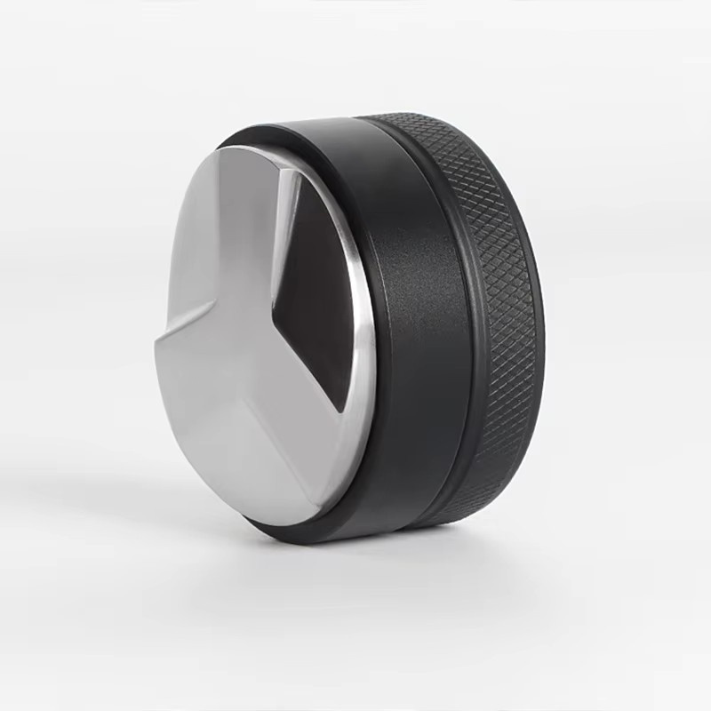 TIME OWNER Kaffeeverteiler und verstellbarer Palm-Tamper in Schwarz aus Edelstahl für 51 mm, 53 mm und 58 mm Siebträger - Bild 2