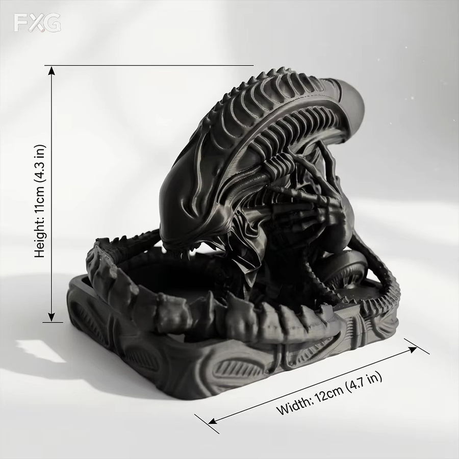 J BIRD Sci-Fi Kreaturen-Würfelturm-Ornament, Zubehör, Weltraum, Schwarz - Bild 2