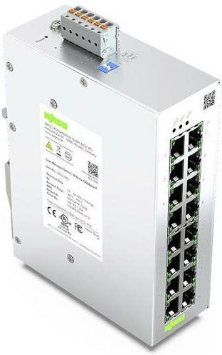 WAGO 852-1816 Netzwerk Switch 10/100/1000MBit/s Gigabit Ethernet LAN in Silber - Bild 1