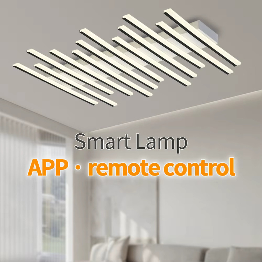 IRALAN LED Deckenleuchte im modernen Nordic Design für Wohnzimmer, Esszimmer und Schlafzimmer in Schwarz oder Weiß - Bild 2