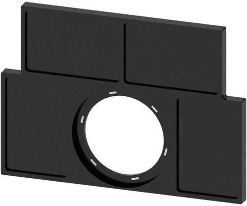 Siemens Schildträger 3SU1900-0BS10-0AA0 Schwarz 10 Stück B: 2,7 cm, H: 1,75 cm - Bild 1