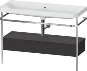 Duravit Möbelwaschtisch-Kombi Happy D.2 Plus in Grau mit 1 Ladenschrank und Waschbecken B/T: 117,5 x 49 cm - Bild 1