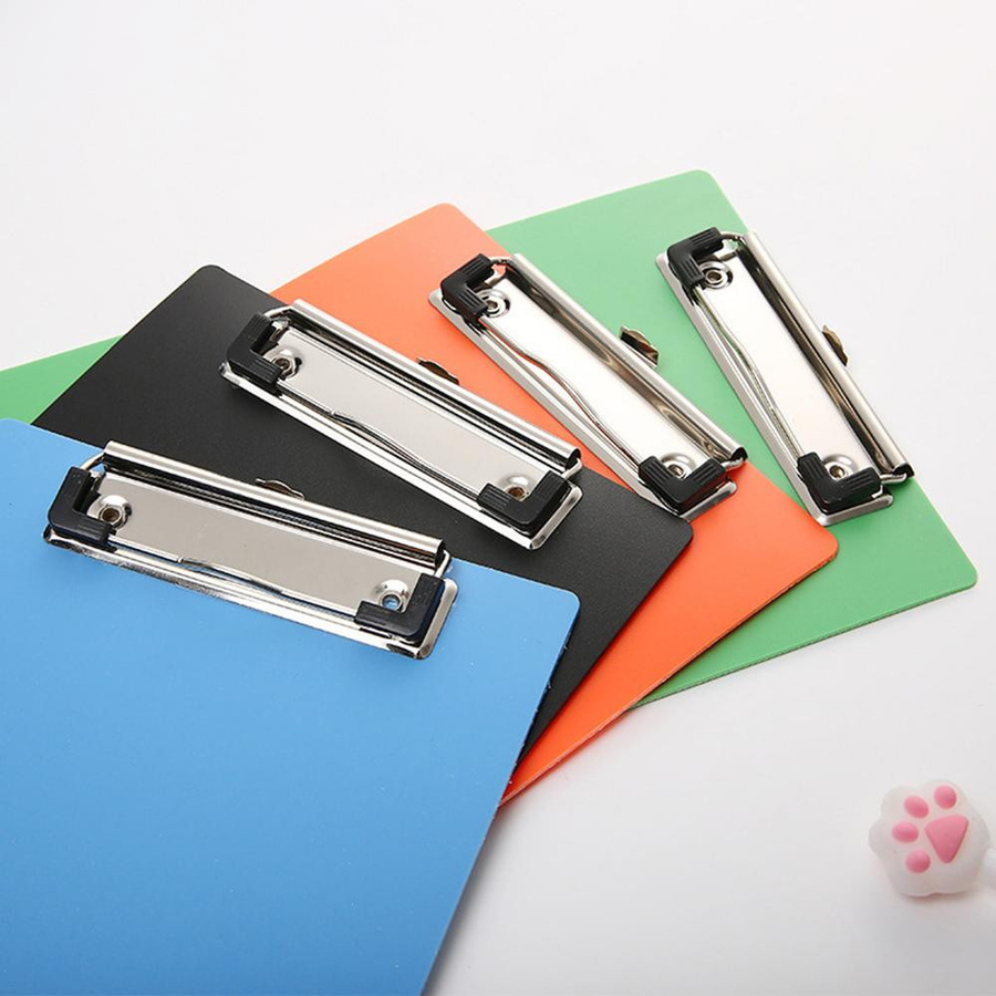 Yiran Furniture Clip-Dateiordner A5 aus Kunststoff in reinfarbig als Schreibunterlage und Dokumentenhalter für Büro und Schule - Bild 1