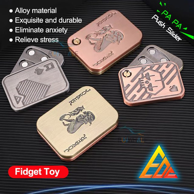 Runwhale Metall Fidget Push Slider, Anti Stress Spielzeug - Bild 1