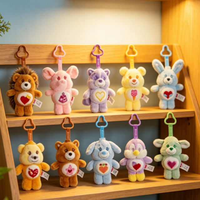 Care Bears Cousins Mini Plüsch-Schlüsselanhänger, Bärenfigur, 15cm - Bild 1