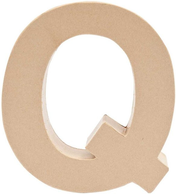 Rico Design 3D Papp-Buchstabe Q für die Tischdekoration - Bild 1