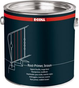E-COLL Rostprimer aus Synthetikharz für Metall, rotbraun, 2,5 l - Bild 1
