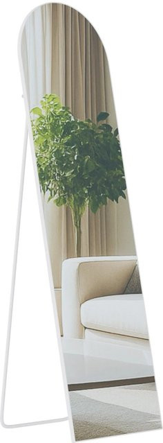 DELUKE Standspiegel MALAGA Ganzkörperspiegel freistehend aus Metall in Weiß Matt, B: 40 cm, T: 3 cm, H: 140 cm - Bild 1