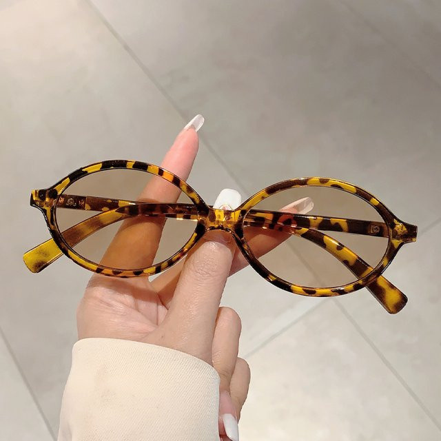 Kammpt Mode Sonnenbrille, oval, Vollrand, Kunststoff, Damen, Leopard - Bild 1
