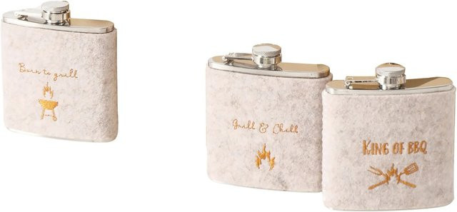 Boltze Trinkflasche BBQ Grau 3er-Set - Bild 1