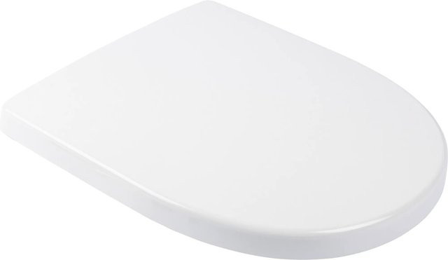 Calmwaters WC-Sitz Keramag Icon D-Form mit Soft-Close Absenkautomatik in Weiß - Bild 1
