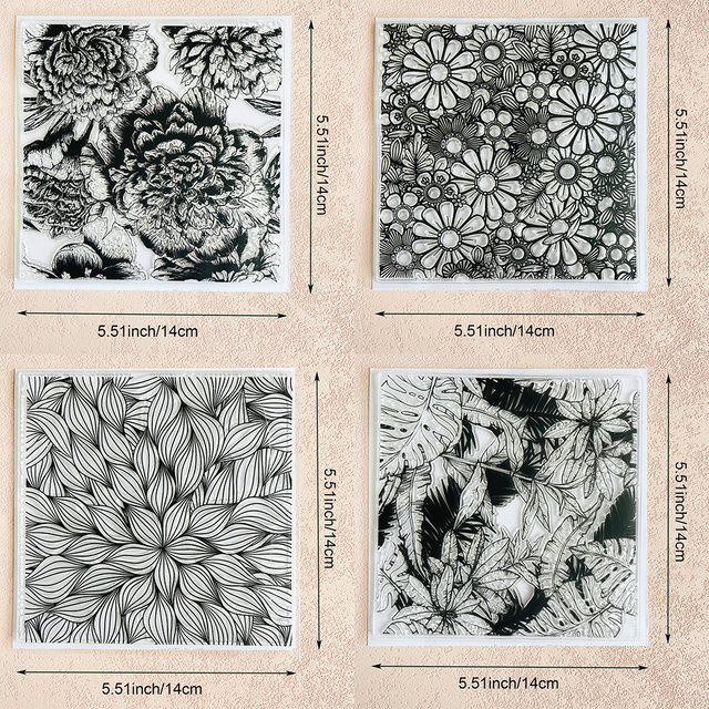Transparenter Blumen-Stempel für DIY-Scrapbooking, Kartenherstellung und dekoratives Basteln - Bild 1