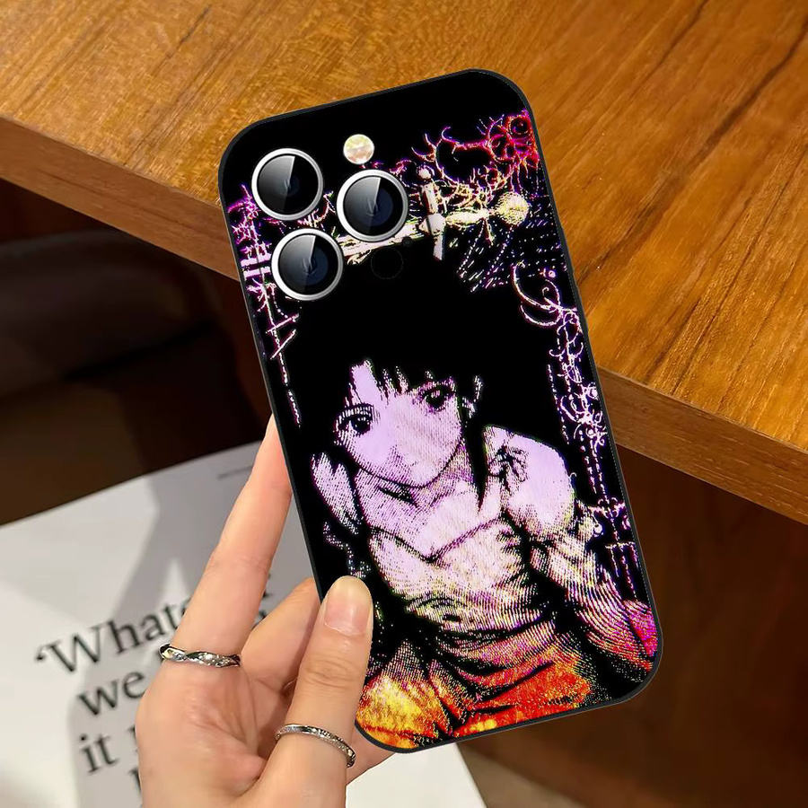 Schwarze stoßfeste Handyhülle Serial Experiments Lain für Apple iPhone 11 bis iPhone 17 Pro Max Plus Mini - Bild 5