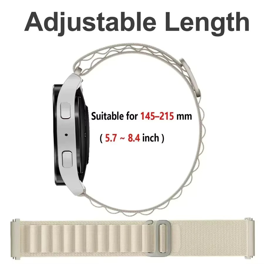 Xiaomi Uhrenarmband Nylon, Alpine Loop, Schwarz, 20 mm, Redmi Watch 5 Active/5 Lite - Bild 4