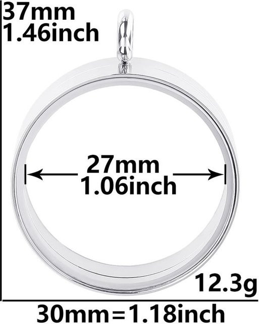 superme live Dreh-Anhänger Edelstahl, Silber, Unisex - Bild 1