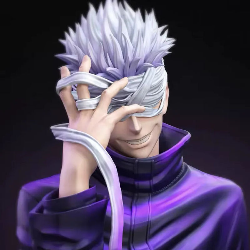 Bandai Satoru Gojo GK Actionfigur aus Jujutsu Kaisen als Anime-Statue in Lila - Bild 3