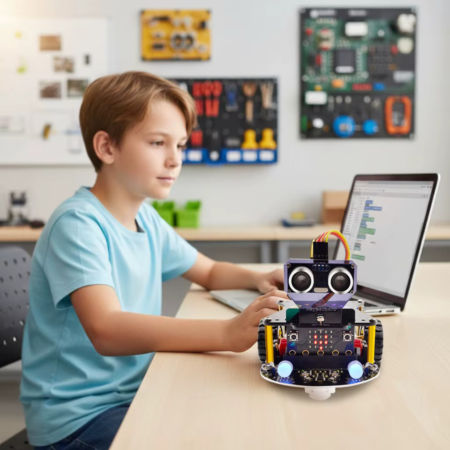 Keyestudio BBC Micro:bit V2 STEM Roboter-Auto, programmierbares DIY-Elektronik-Kit - Bild 3