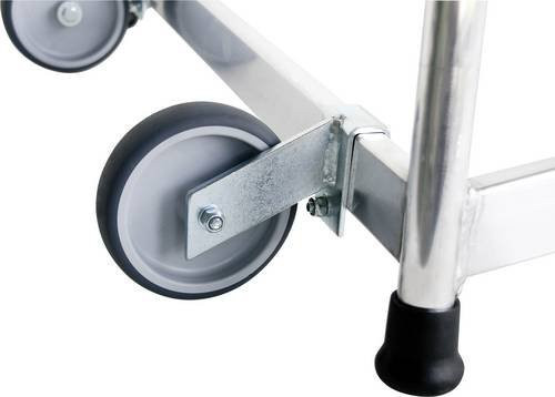 Günzburger Steigtechnik MUNK 50041 Hubrollen Ø 125mm zum Selbstanbau, Grau, 1 Set - Bild 1