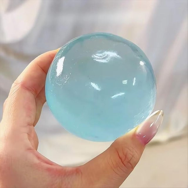 Binchi Outdoor Equipment Blaues Maltose Squishy Spielzeug, Blau Transparent - Bild 1