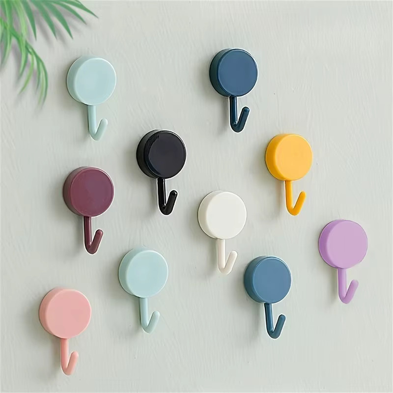 9er Set Makaron-Haken in Multicolour, selbstklebend und wasserdicht für Küche und Badezimmer - Bild 2