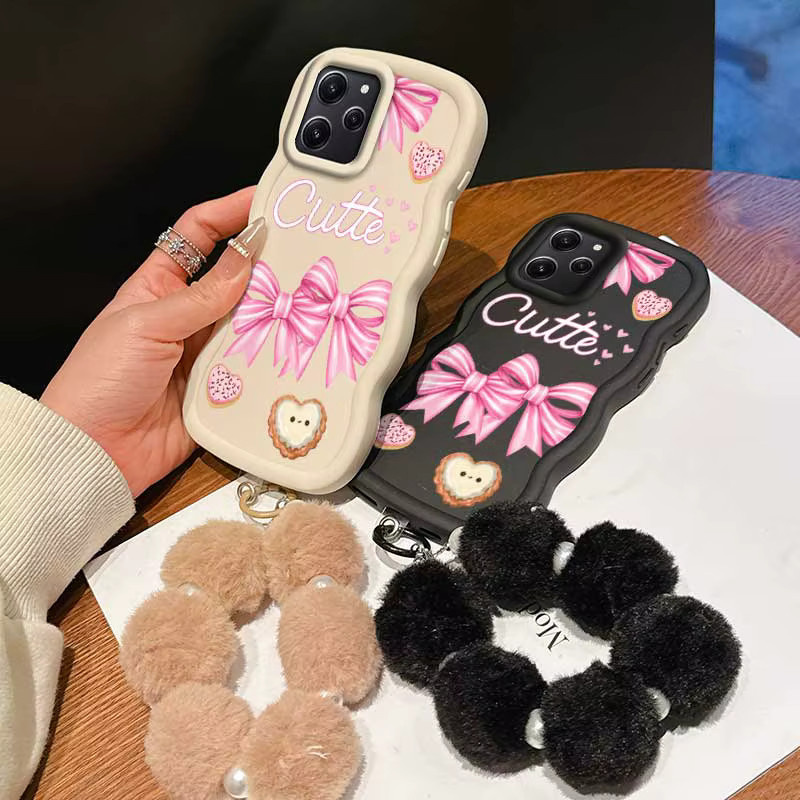 Flexible Xiaomi Handyhülle mit Trageschlaufe für Redmi Note 12R, Redmi 14, 12, 11, 10, 9 und i13 in Pink - Bild 2