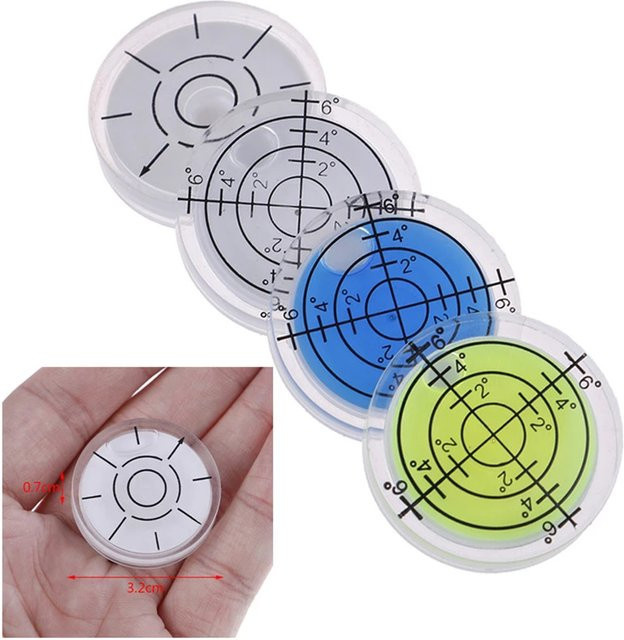 Hochpräzise horizontale Wasserwaage mit runder Bullseye-Wasserwaage in Transparent - Bild 1