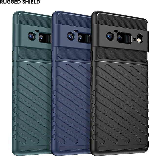 Stoßfeste Silikon-Handyhülle für Google Pixel 6 und Google Pixel 6 Pro in Blau - Bild 1