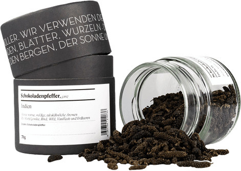 Gewürzmühle Rosenheim Schokoladenpfeffer Indien ganz 70 g - Bild 1